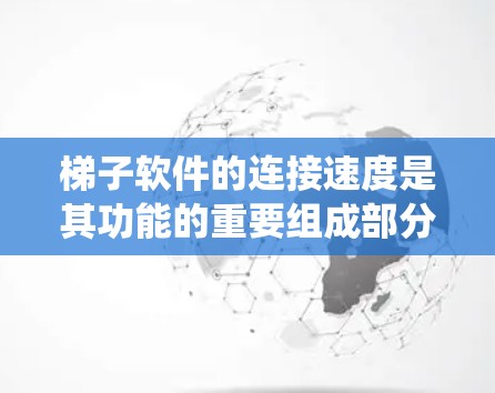 梯子软件的连接速度是其功能的重要组成部分，直接影响网络的稳定性、数据传输速度以及系统性能。以下是对梯子软件连接速度的详细分析