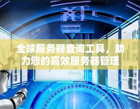 全球服务器查询工具，助力您的高效服务器管理