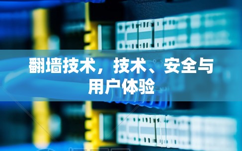 翻墙技术，技术、安全与用户体验