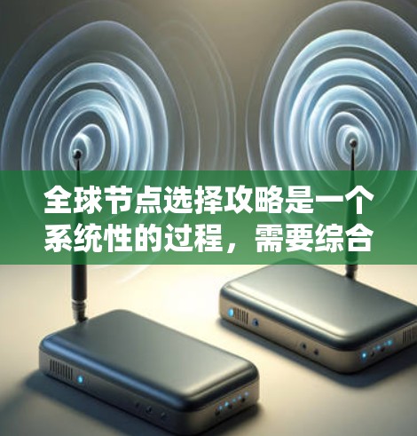全球节点选择攻略是一个系统性的过程,需要综合考虑多个因素。以下是详细的步骤指南 全球节点选择攻略是一个系统性的过程,需要综合考虑多个因素。以下是详细的步骤指南