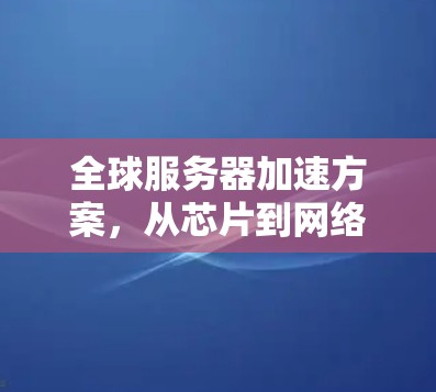 全球服务器加速方案，从芯片到网络的创新实践