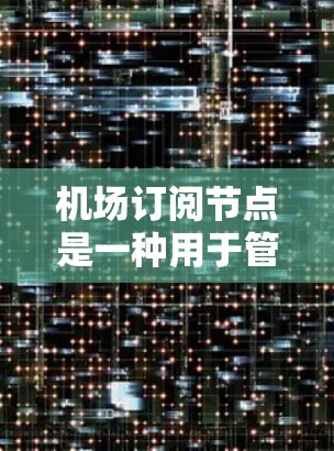 机场订阅节点是一种用于管理机场网络设备的特殊节点，其使用方法可以从以下几个方面进行了解